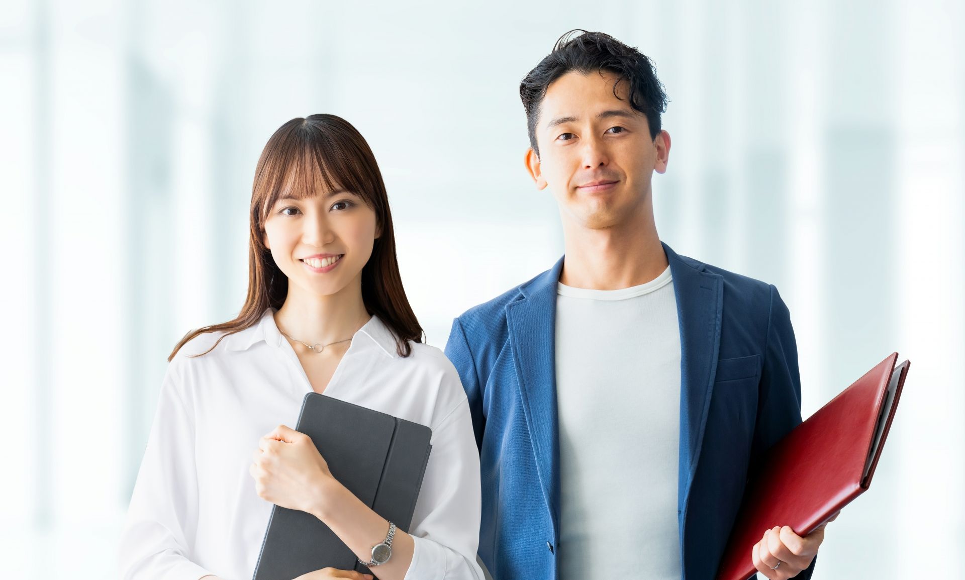 仕事ができる男性と女性