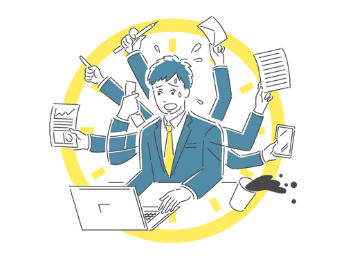 仕事にストレスやプレッシャーを感じる男性