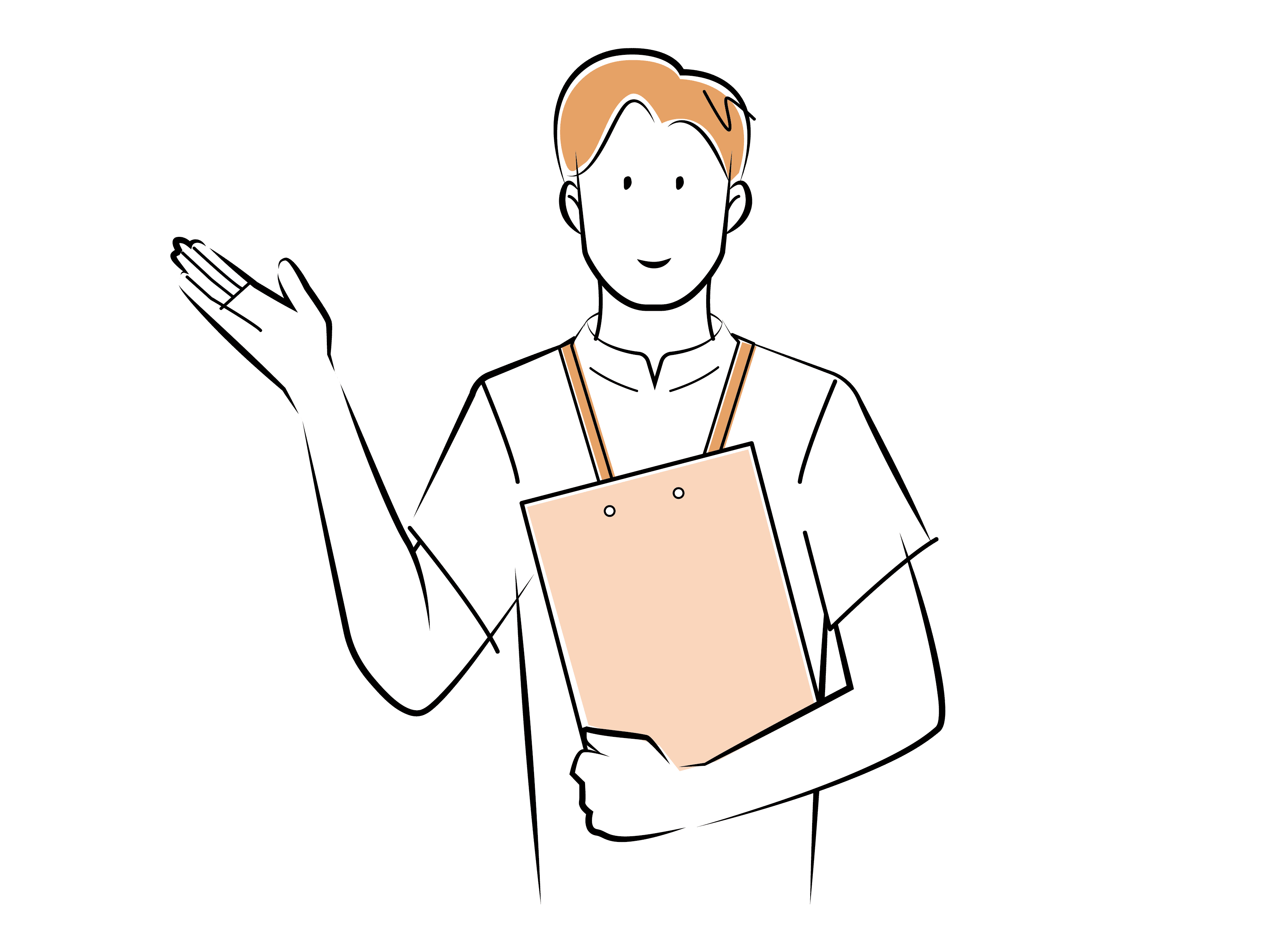 説明をする医者のイラスト