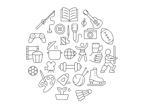 趣味のイラスト