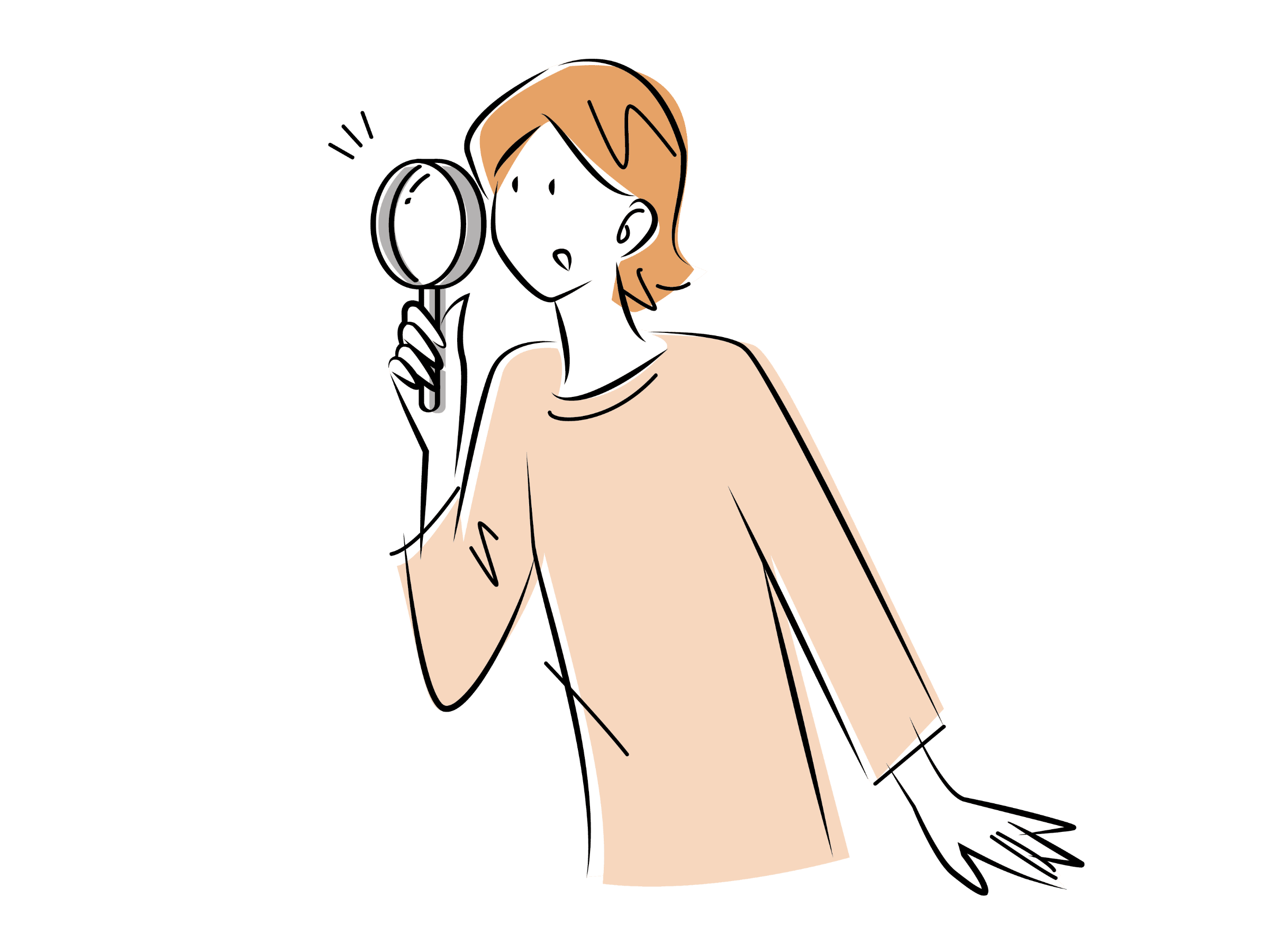マインドフルネスを続けた結果良い効果が出てきたことを発見した女性のイラスト