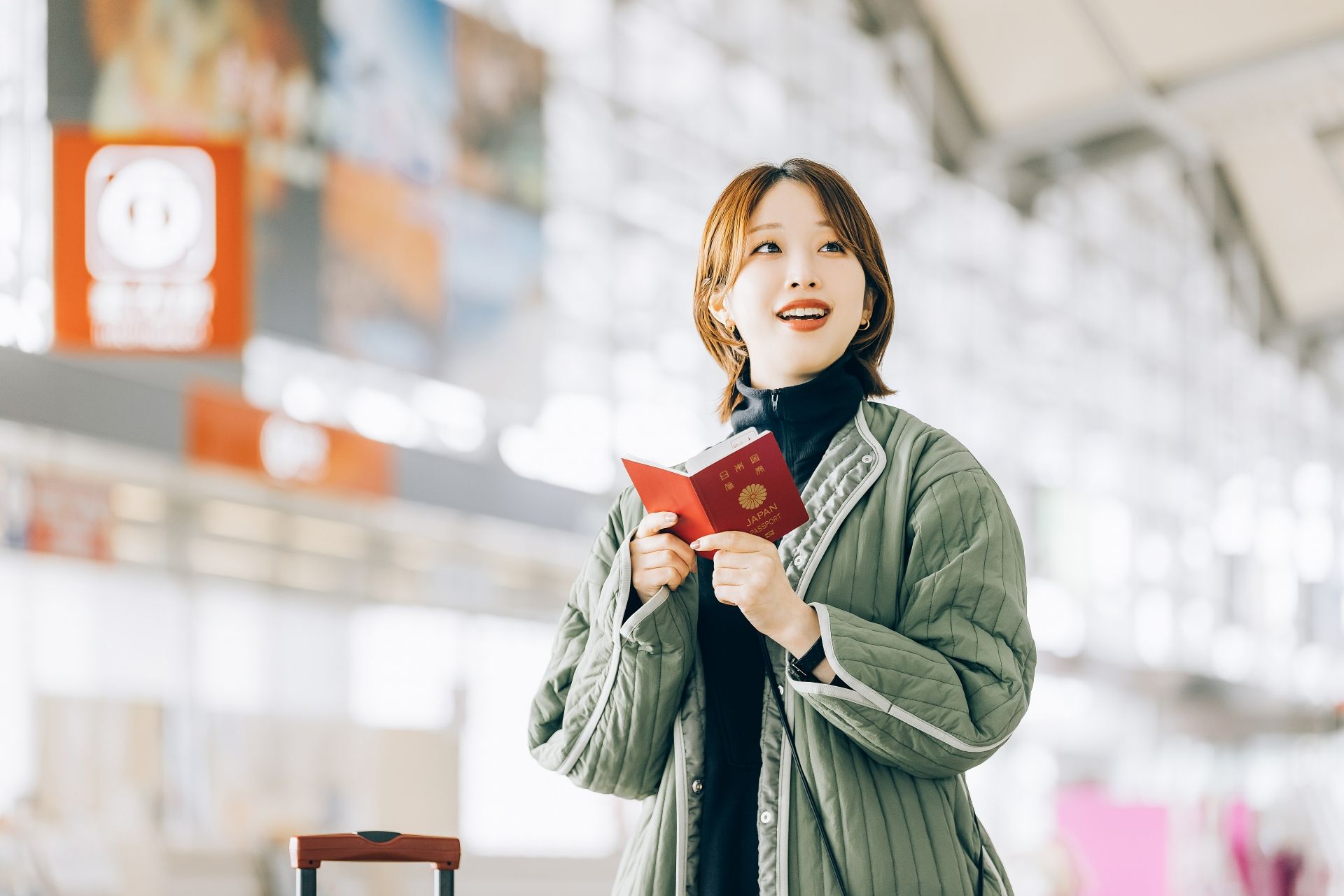 一人旅をしている女性