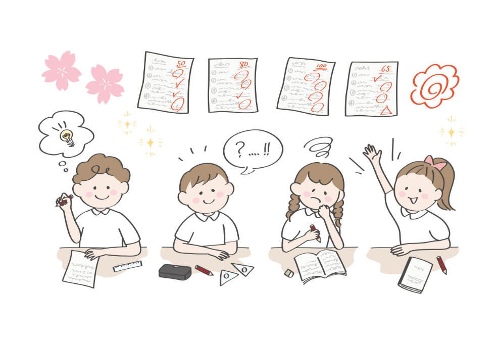 考える子どもたち
