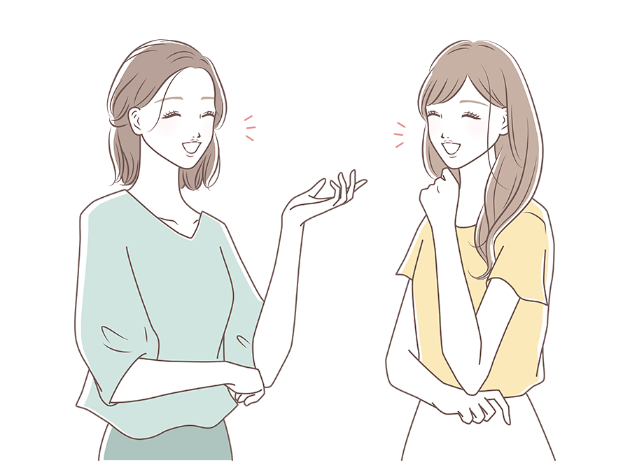 談笑する女性たち